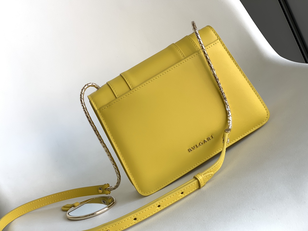 Bvlgari Serpenti Forever Small Crossbody Bag Yellow